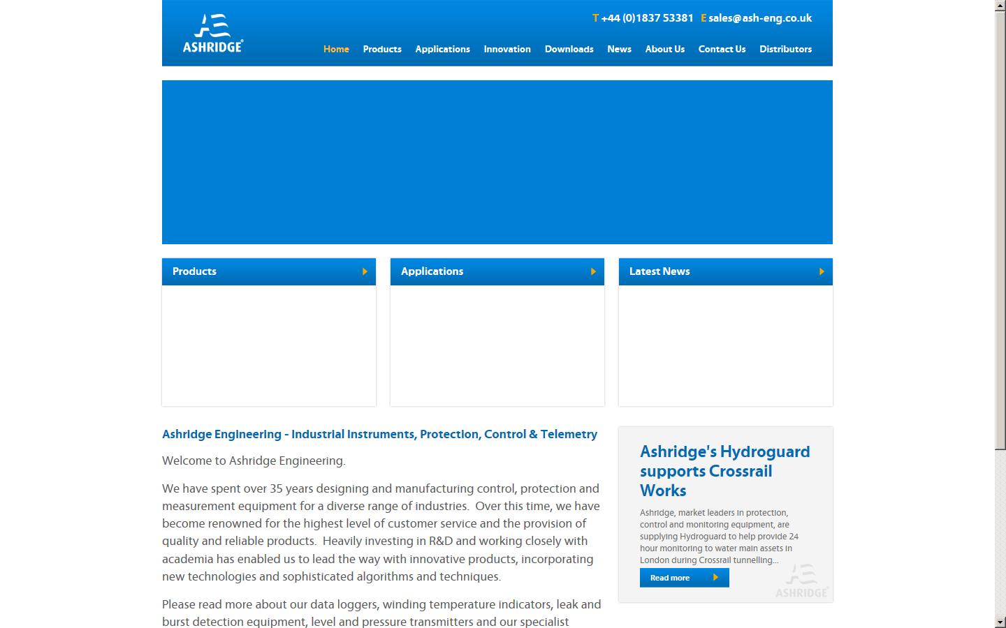 Ashridge Engineering Ltd Website