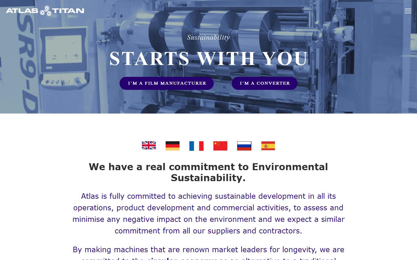 Atlas Converting Equipment Ltd Website