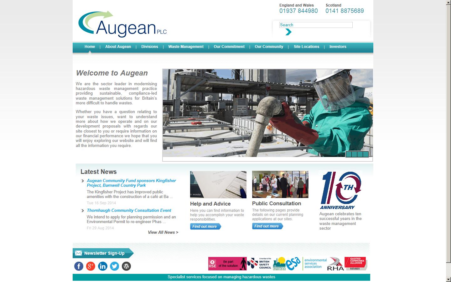 Augean Treatment  Website