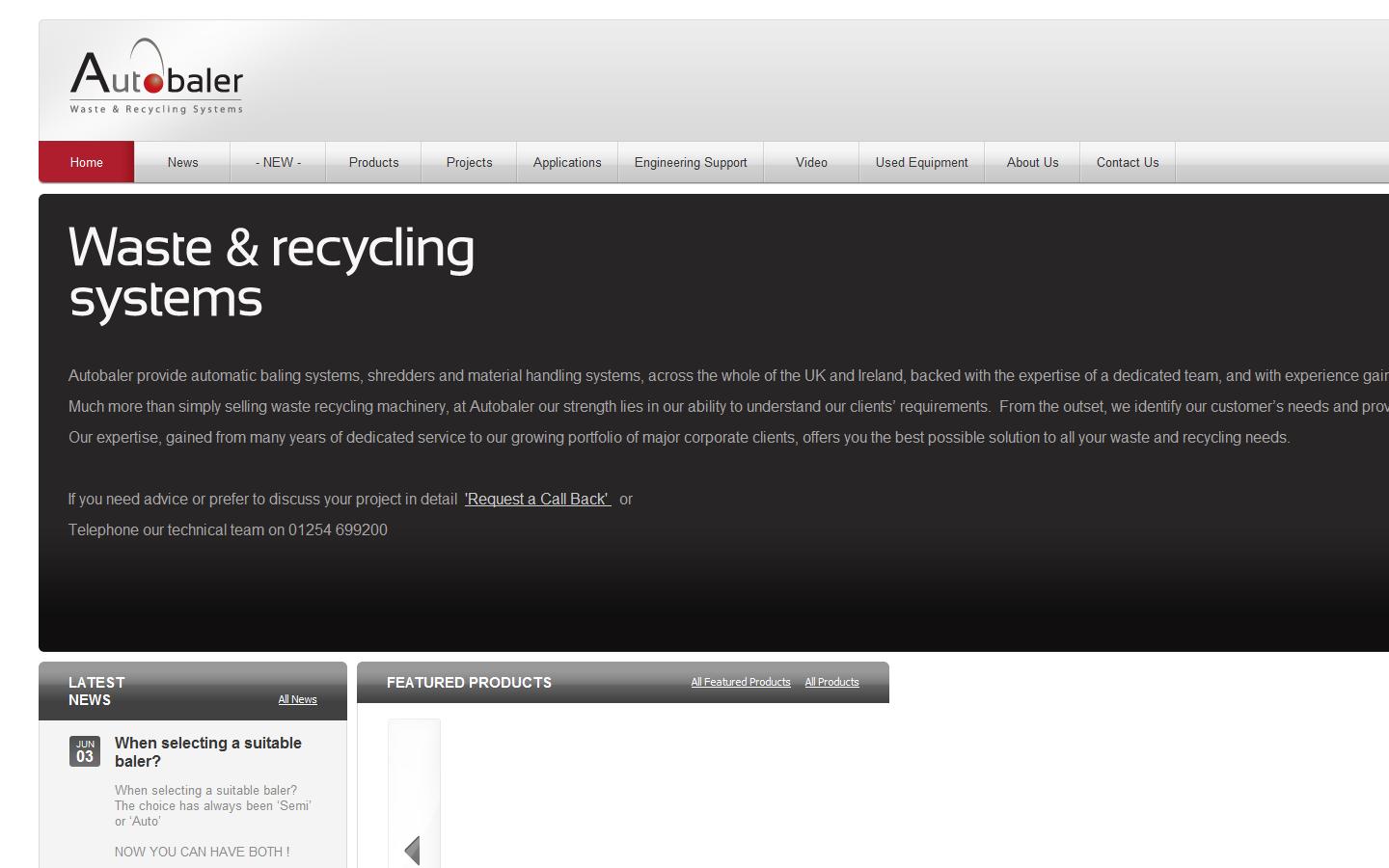 Autobaler (ECS Ltd) Website