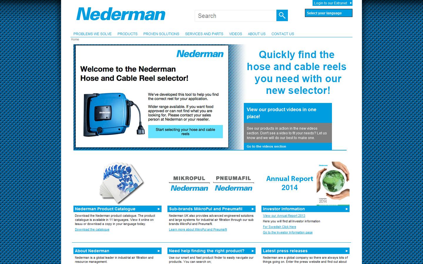 Nederman Ltd Website