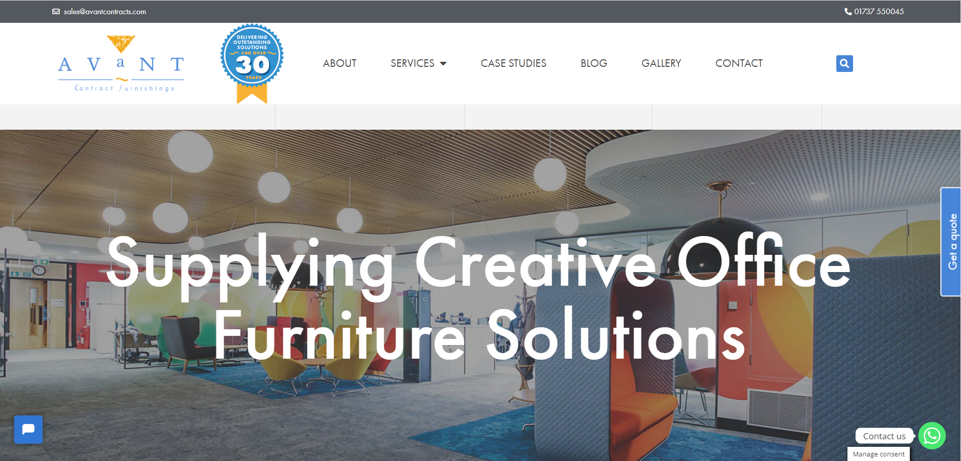 Avant Contract Furnisings LTD Website