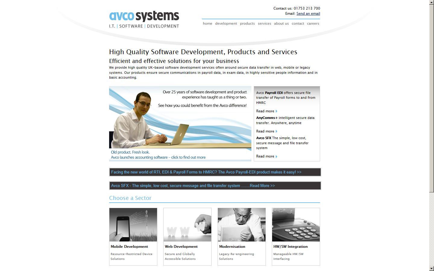 Avco Systems Ltd Website