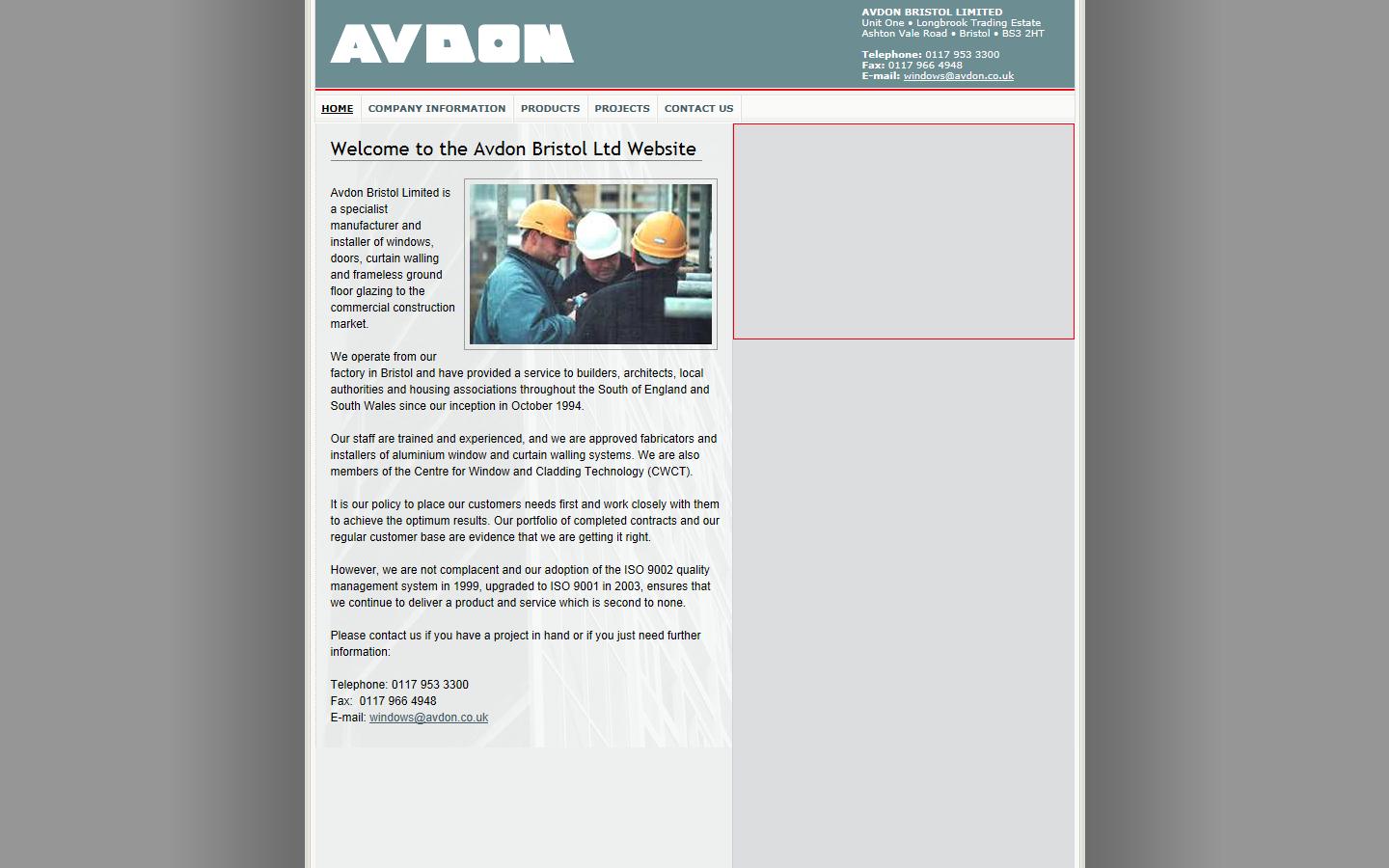 Avdon Bristol Ltd Website