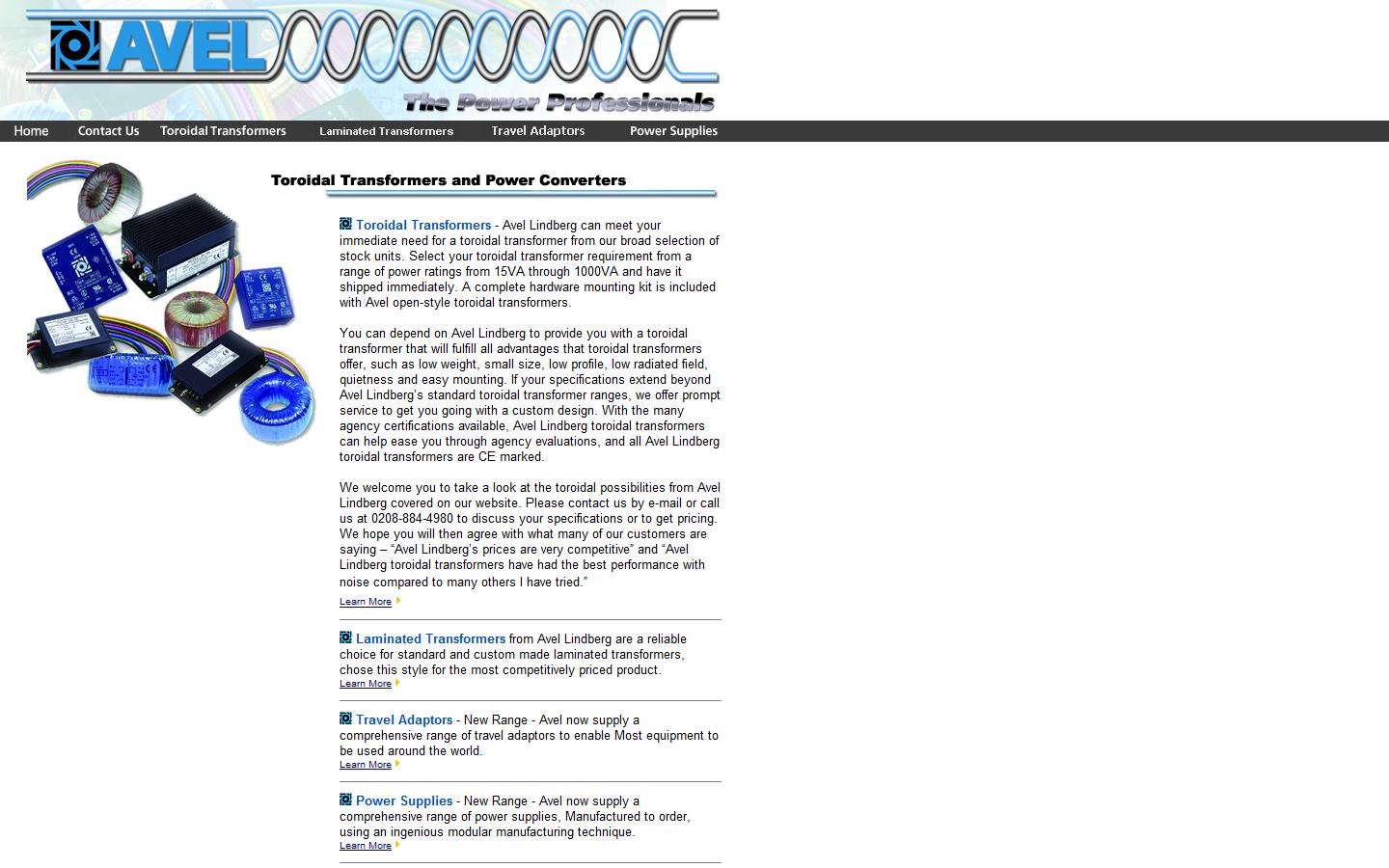 Avel Lindberg 2002 Ltd Website