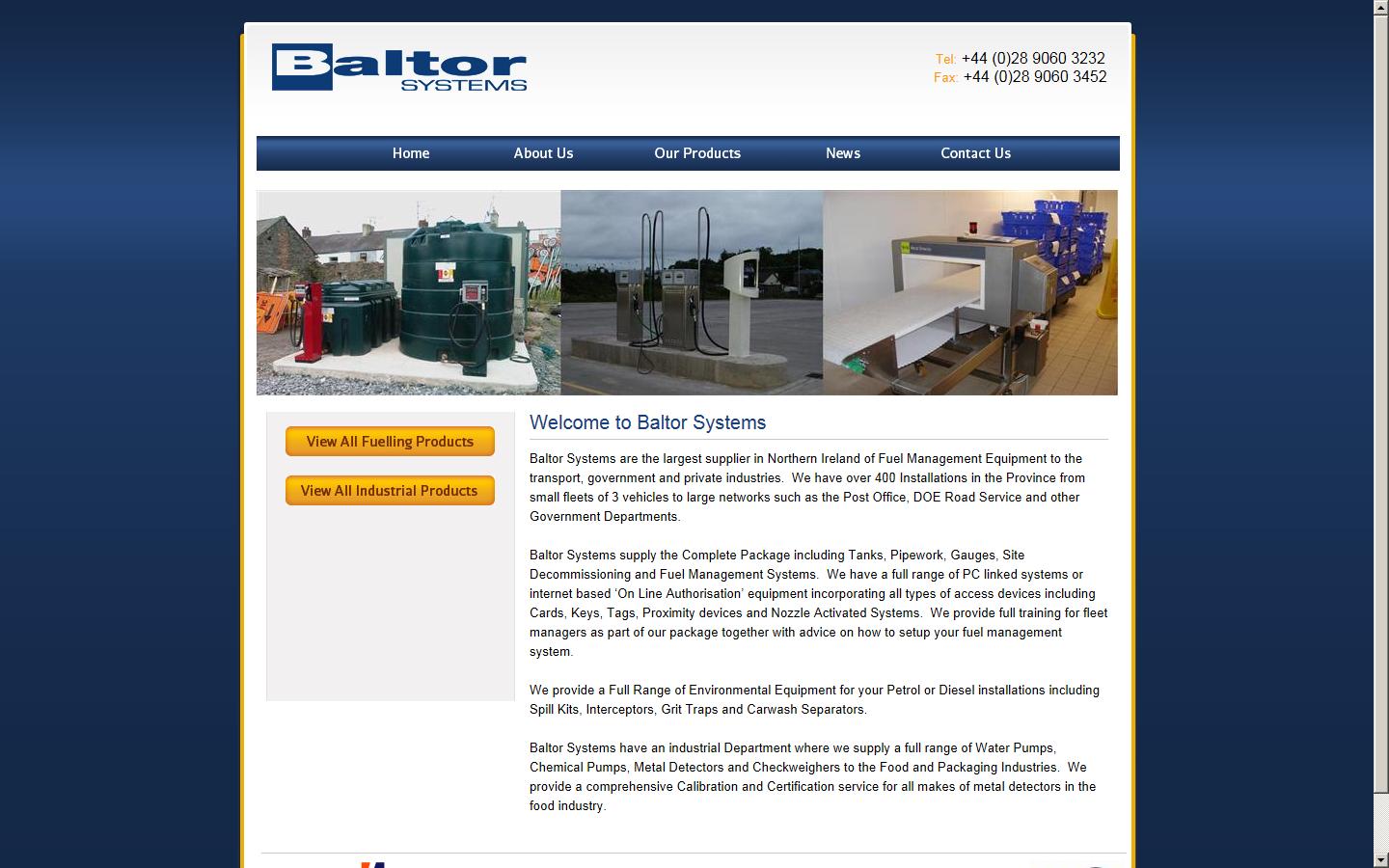 Baltor Systems Ltd. - Belfast Website