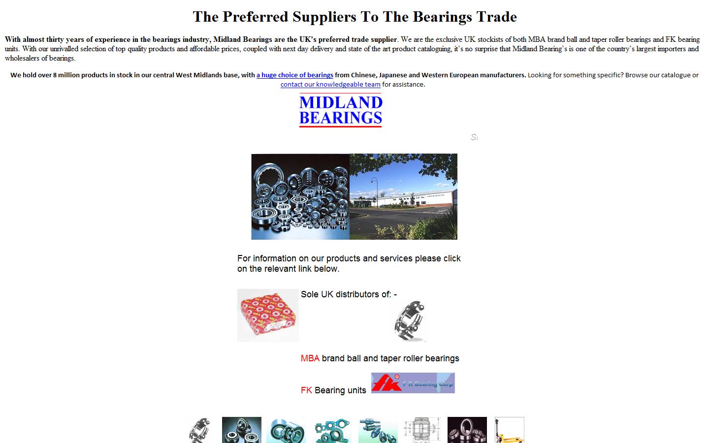Midland Bearings Website
