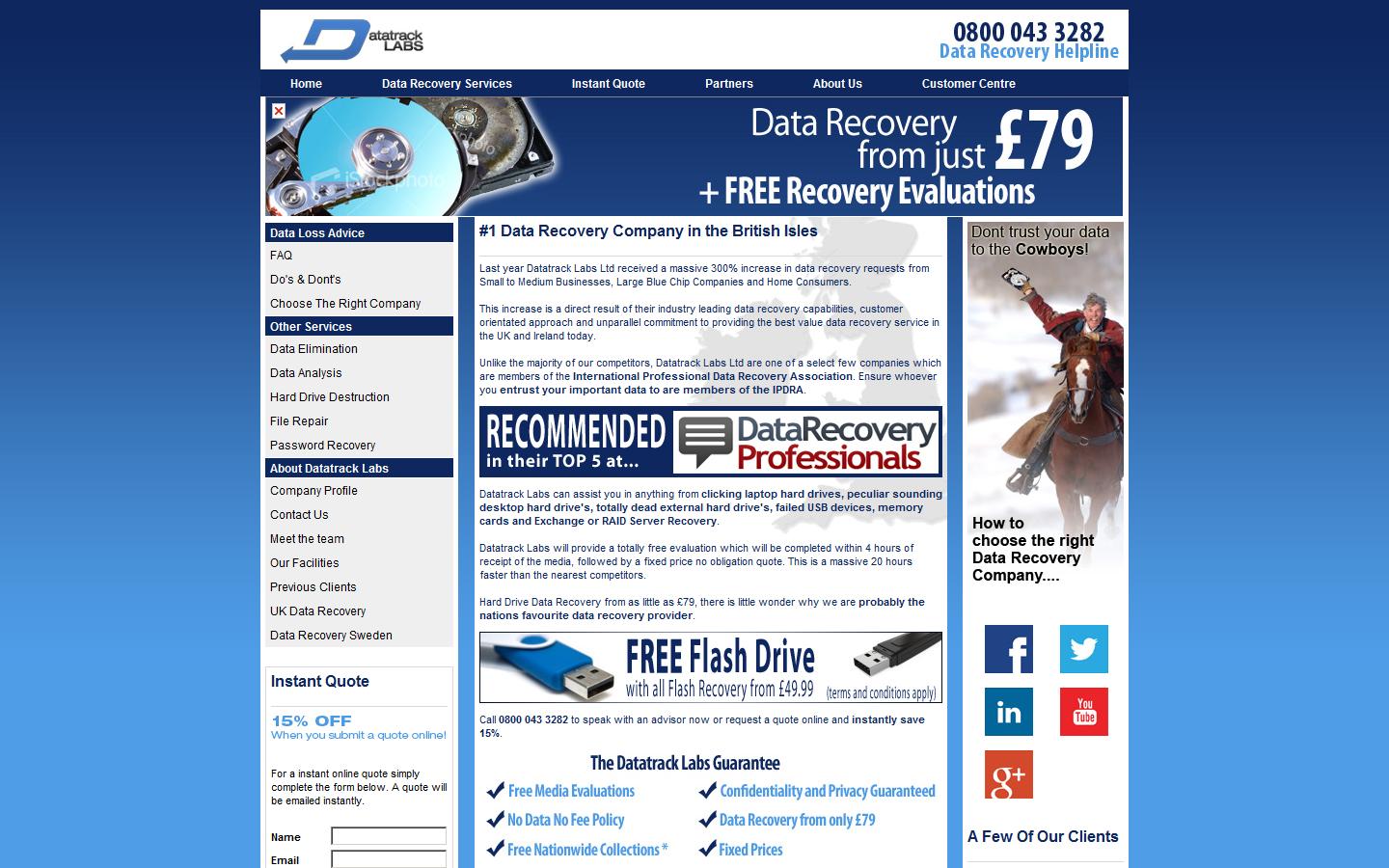 Datatrack Labs Ltd Website