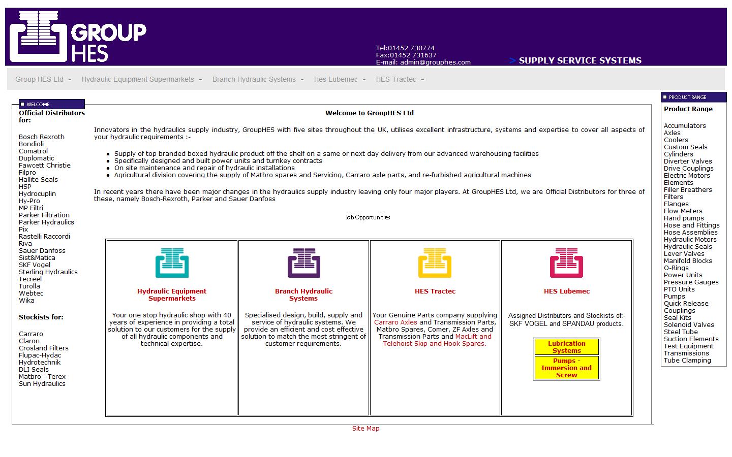Branch Hydraulic Systems Website