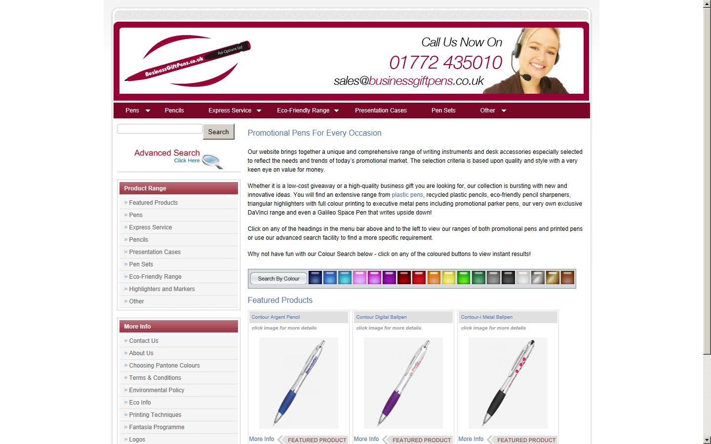 Business Gift Pens Website