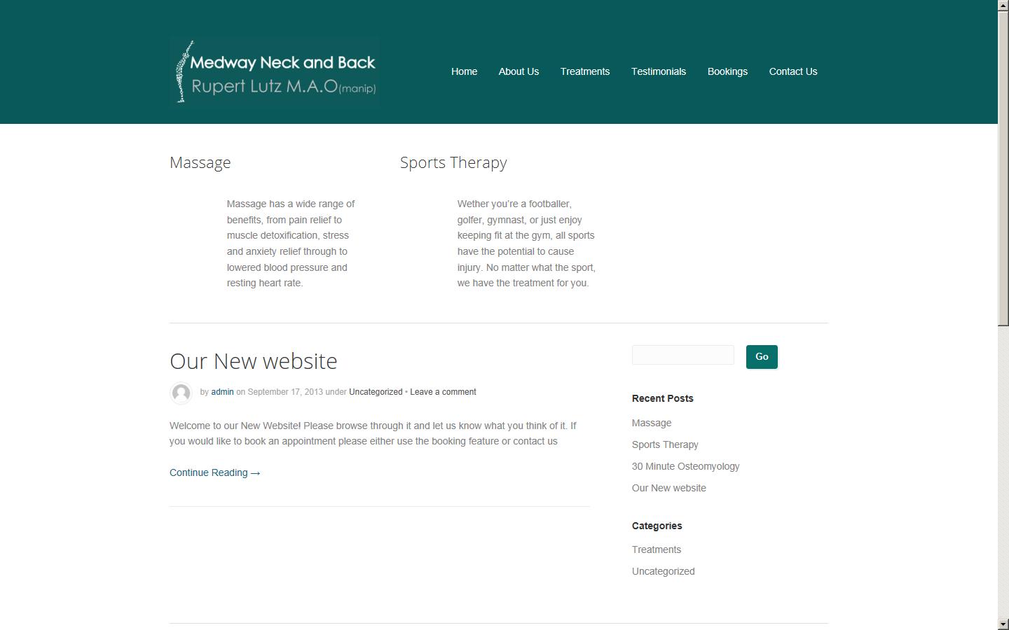 Medway Neck & Back Clinic Website