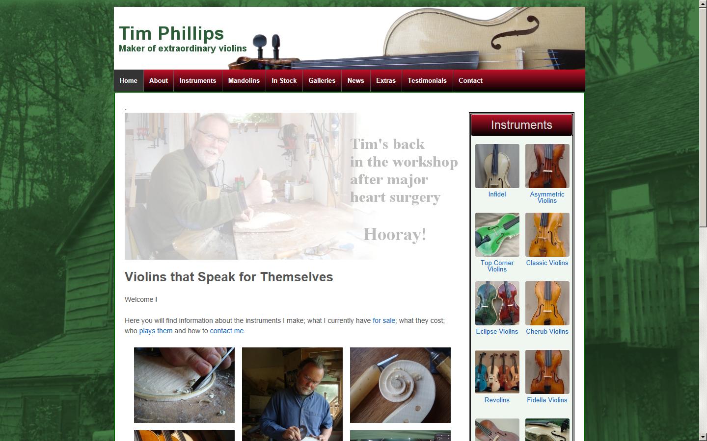 Tims Violins Website