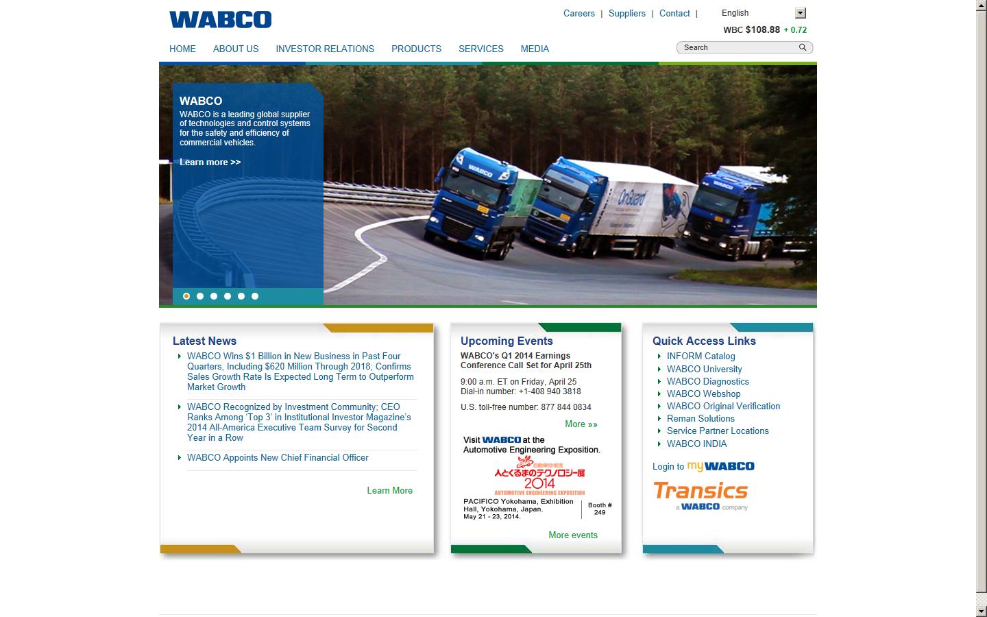 WABCO Automotive U.K. Limited Website