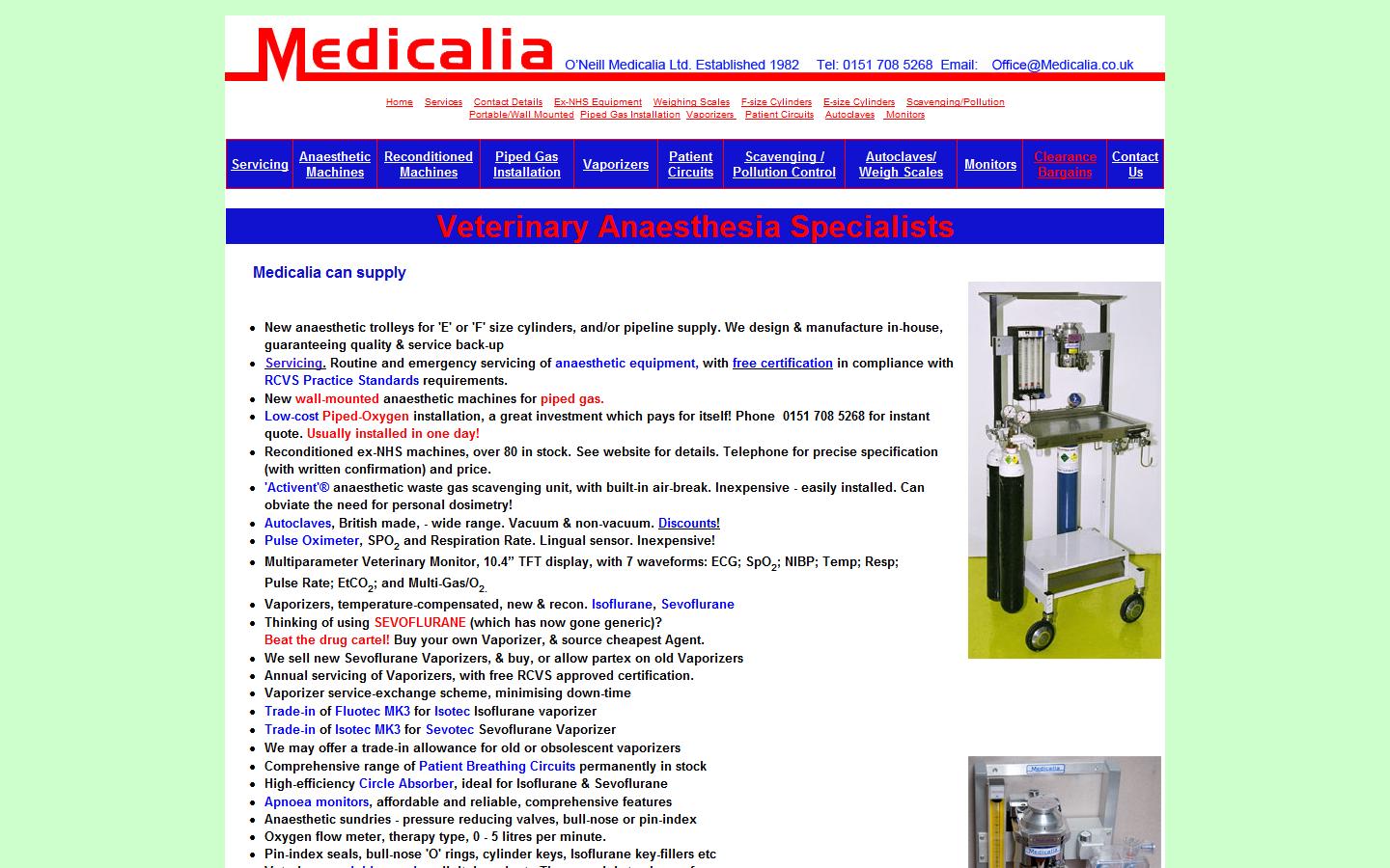 O''Neill Medicalia Ltd Website