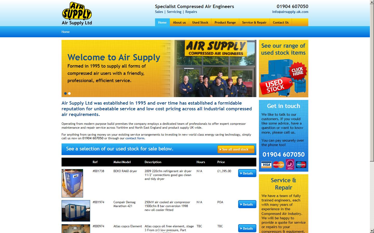 Air Supply Ltd Website