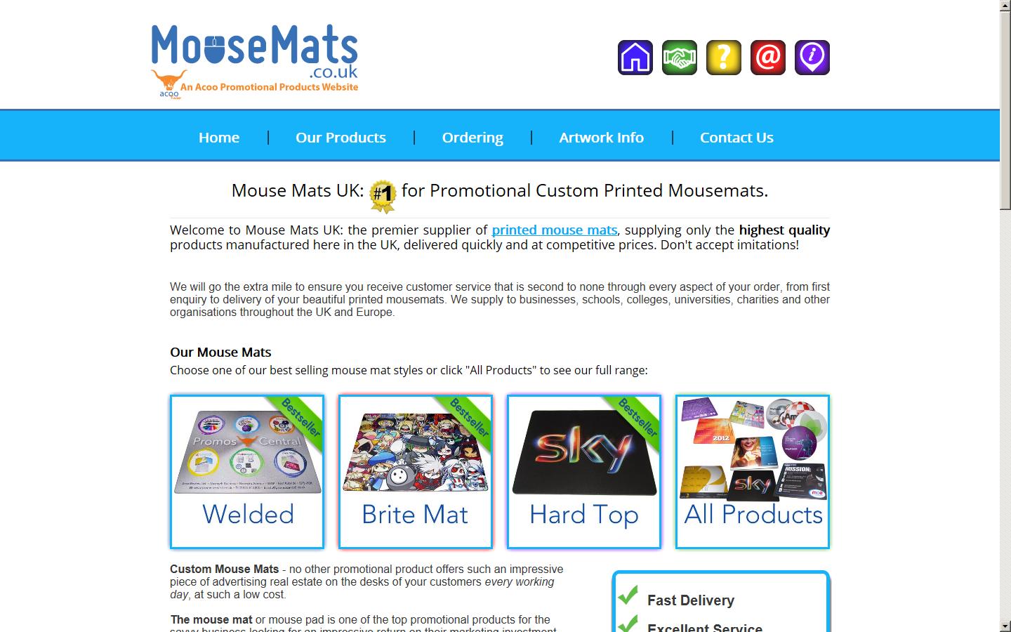 Mouse Mats - Acoo Review Ltd. Website