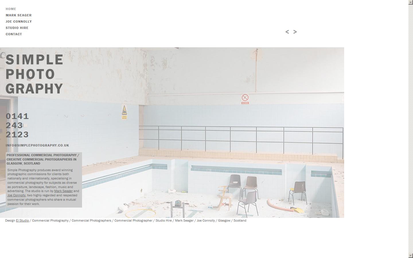 Simple Photography Website