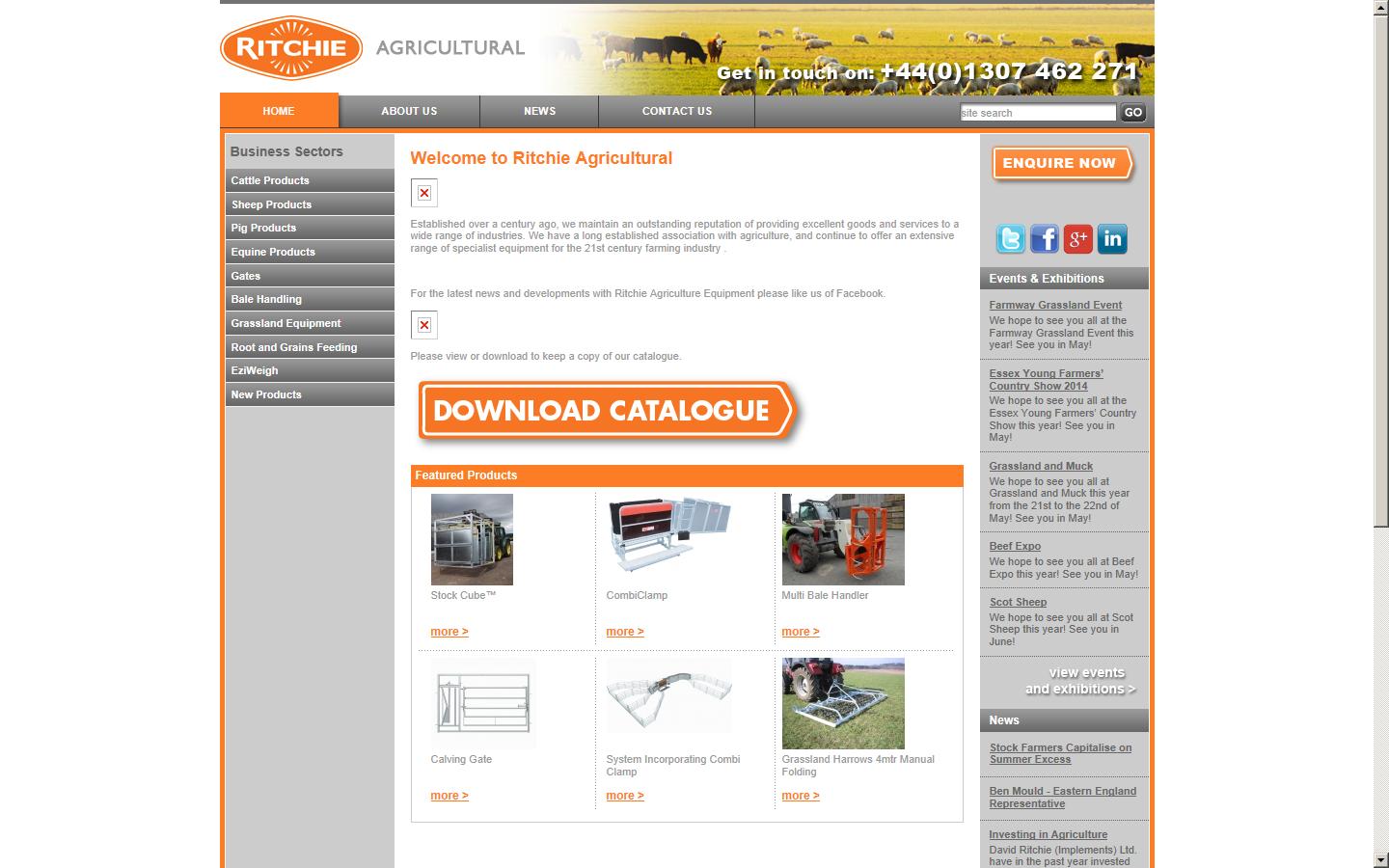 David Ritchie (Implements) Ltd Website