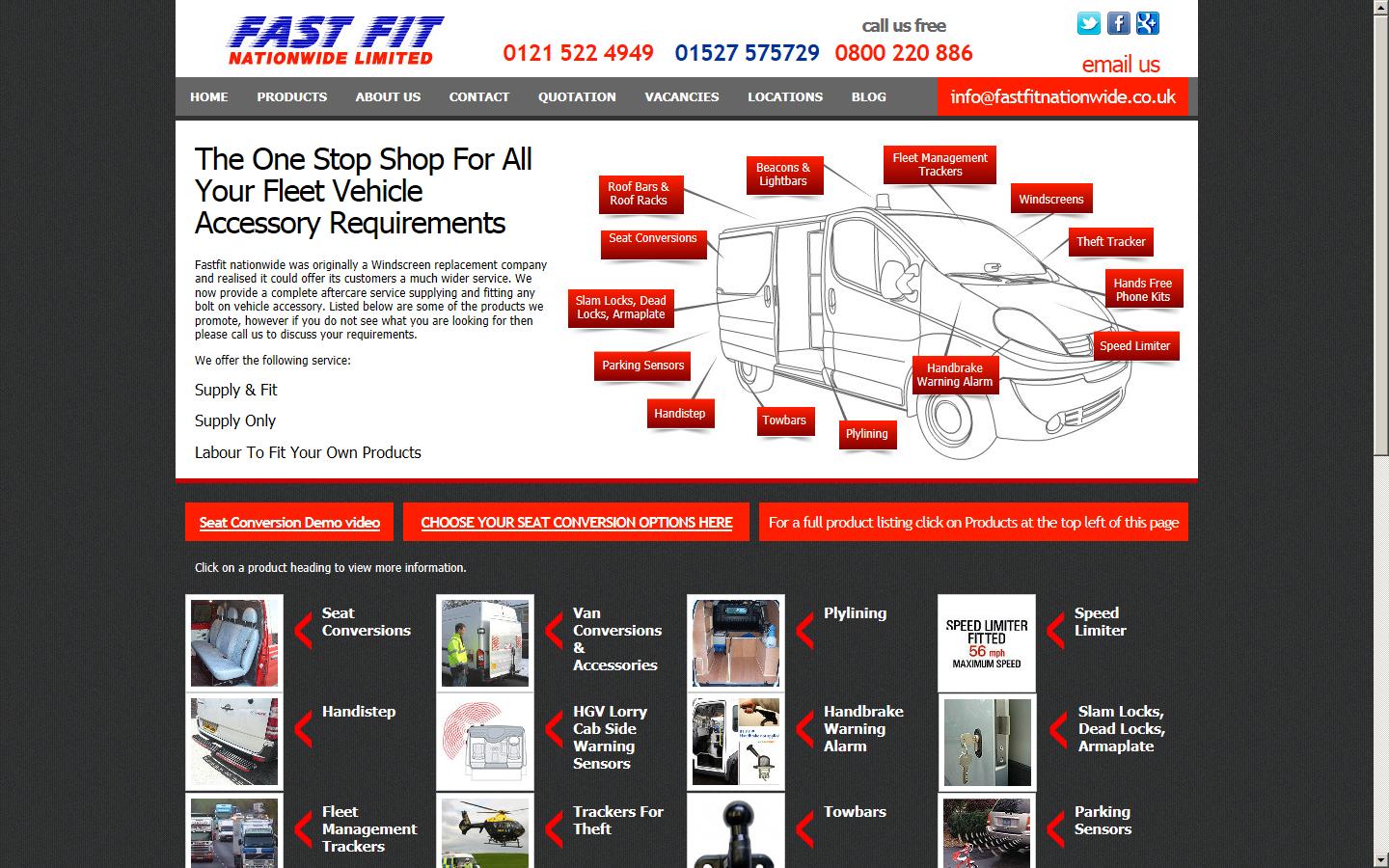 Fastfit Nationwide Website