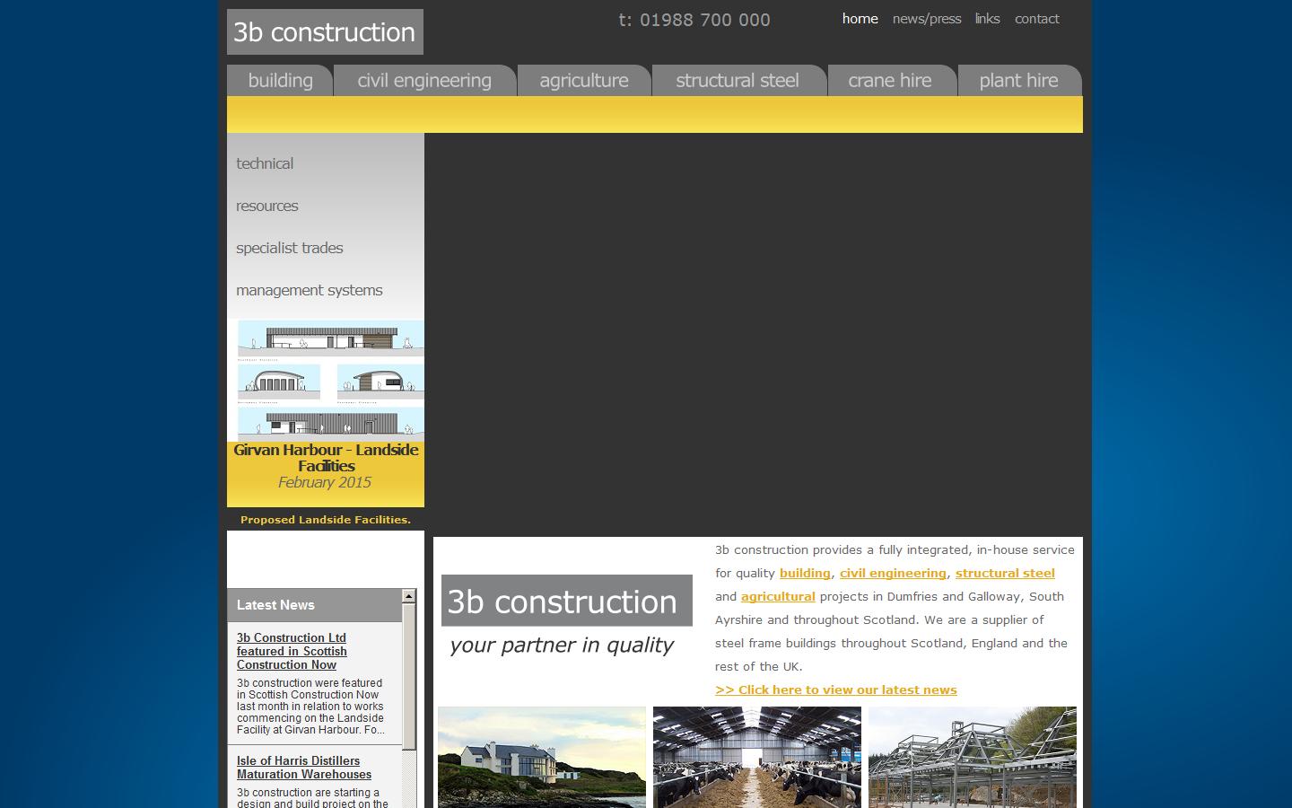 3b Construction Ltd Website