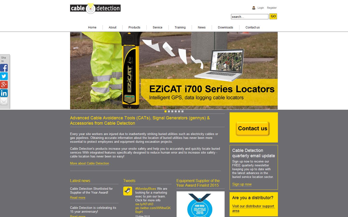 Cable Detection Ltd Website