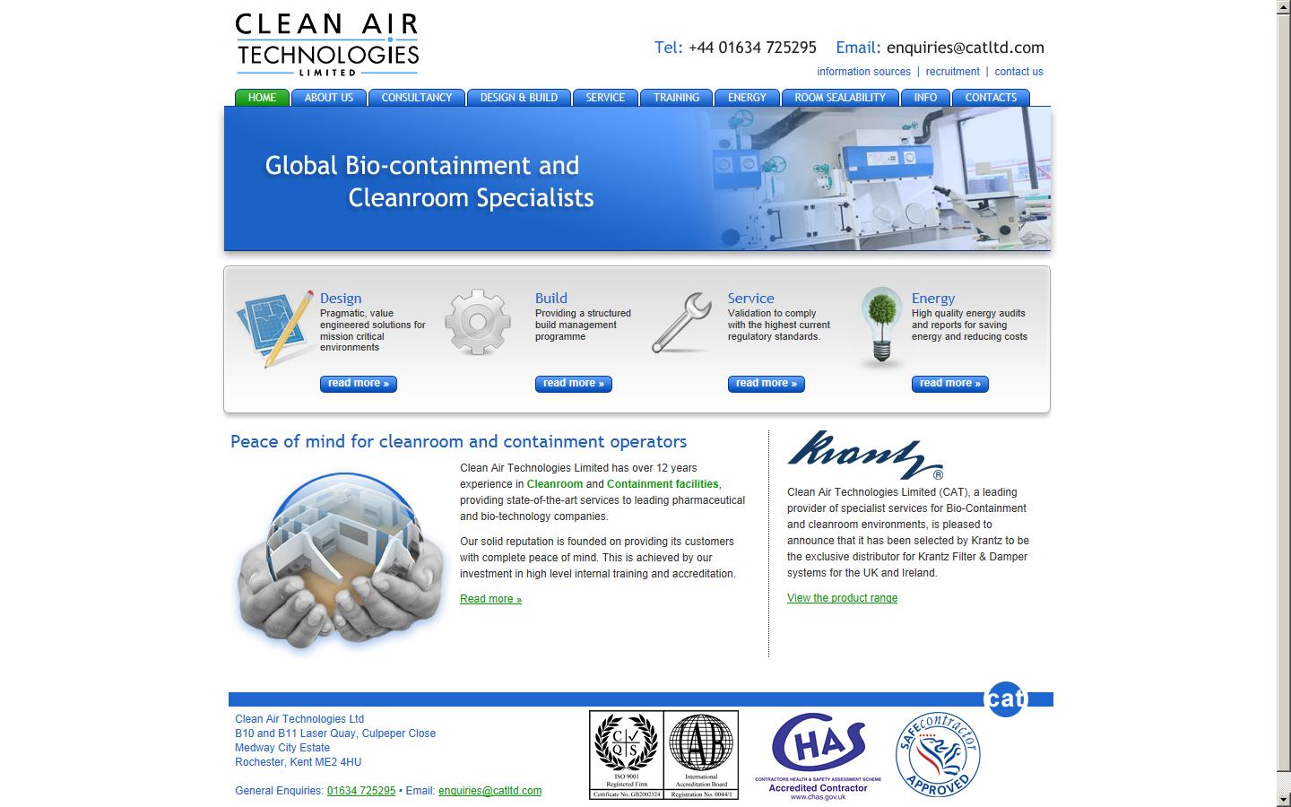Clean Air Technologies Ltd Website