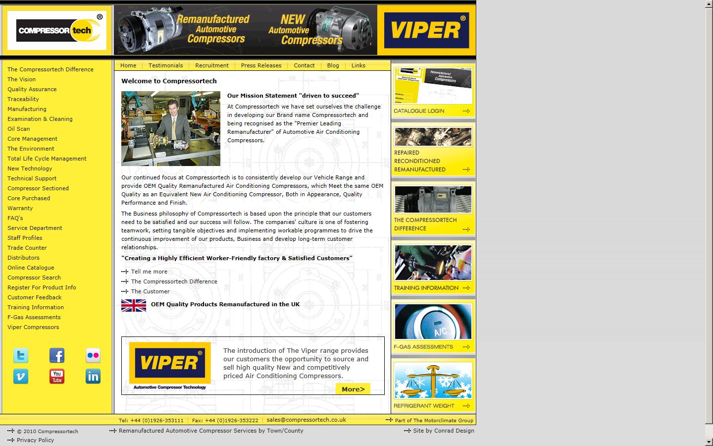 Compressortech Website