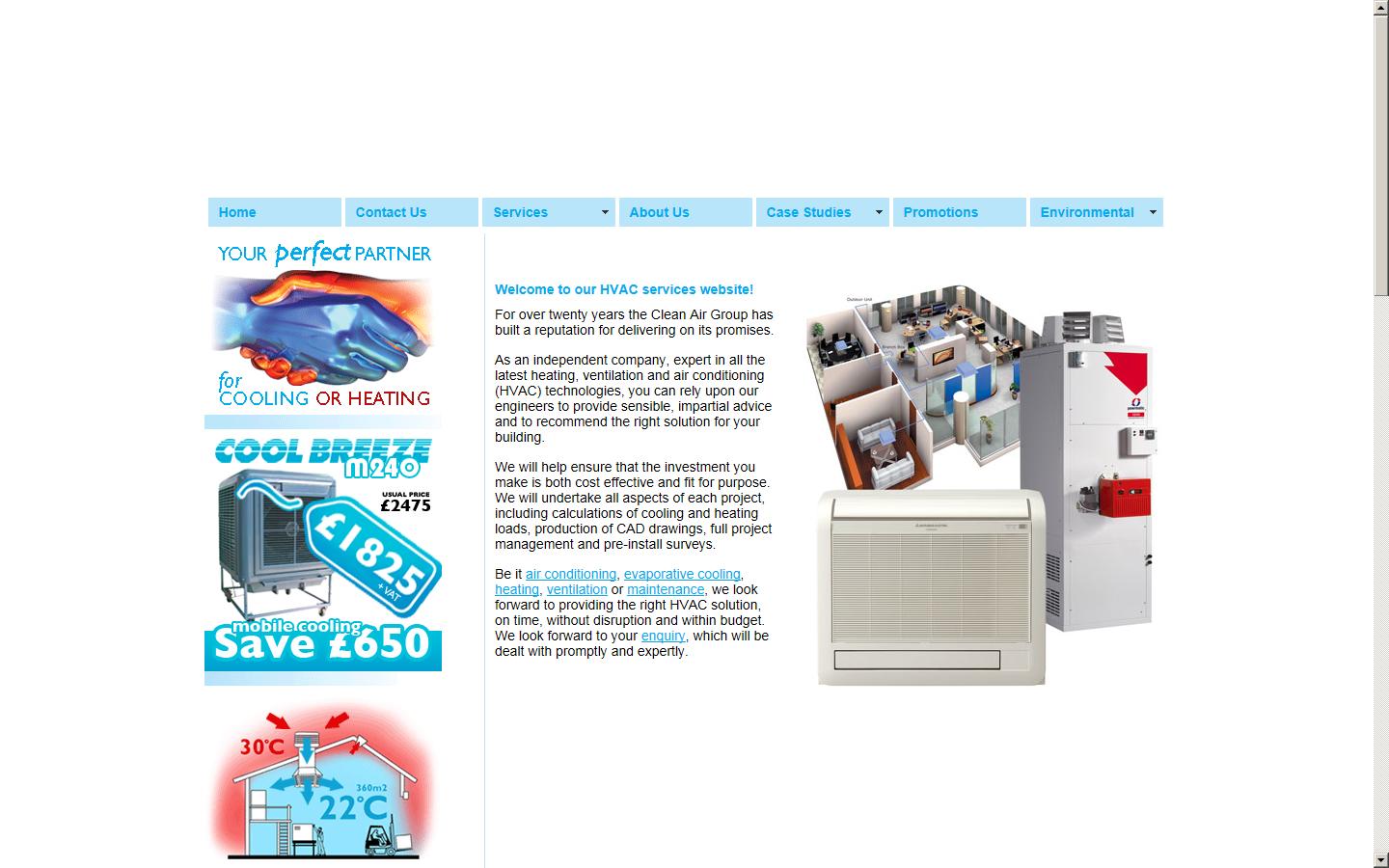 Clean Air Technology Ltd (Clean Air Group) Website