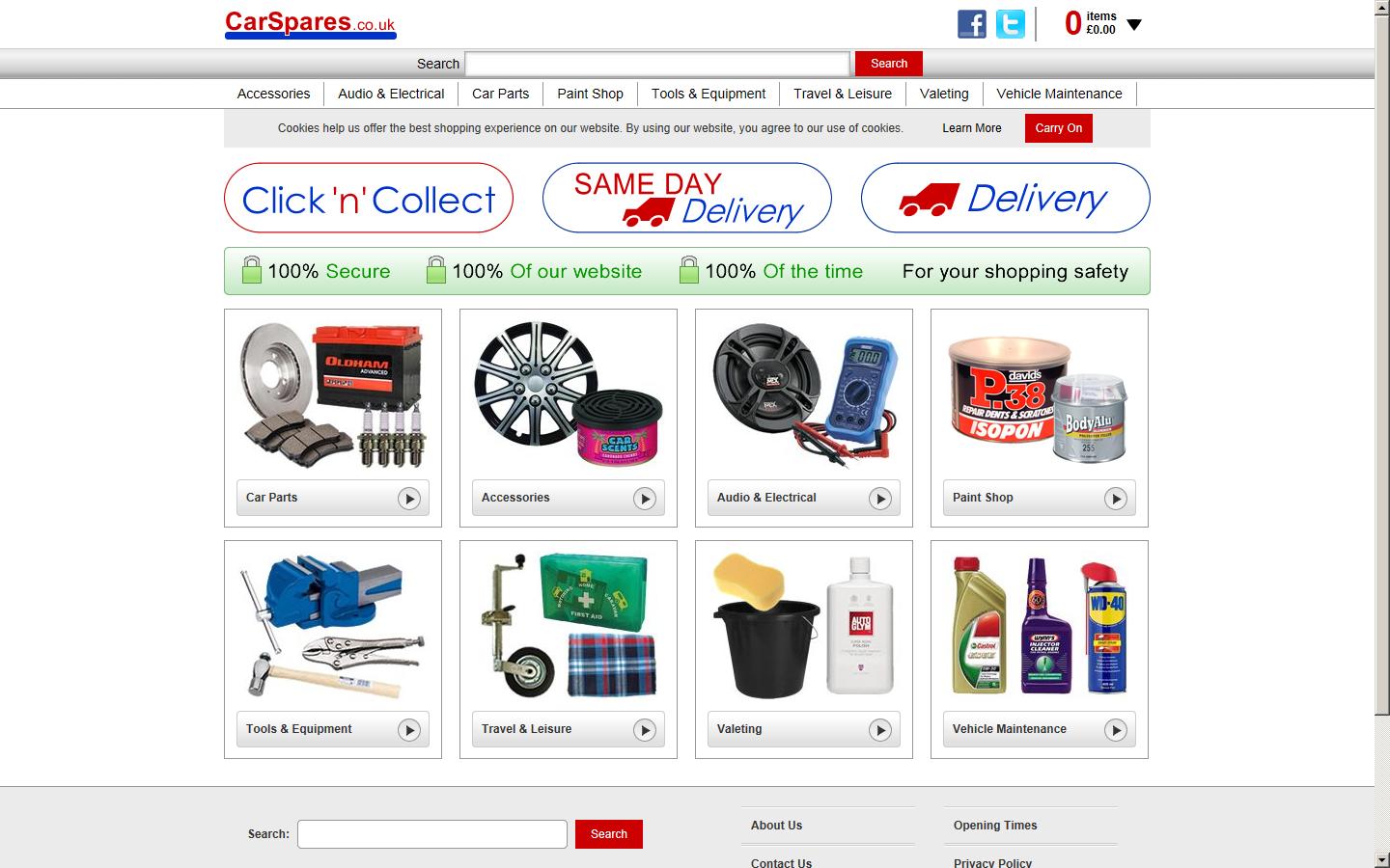 CarSpares (Cheshunt) Ltd Website