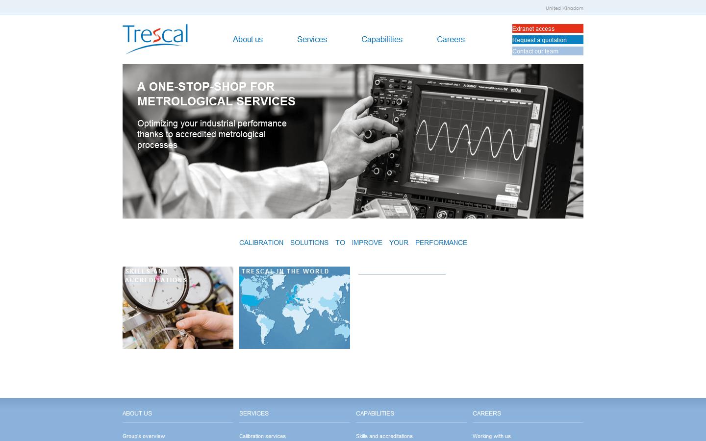 Trescal Ltd Website