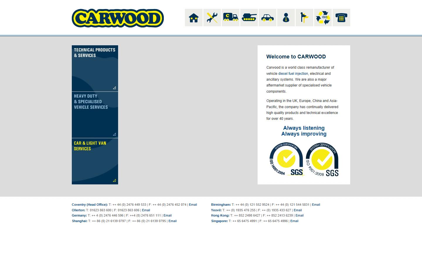 Carwood Motor Units Ltd Website