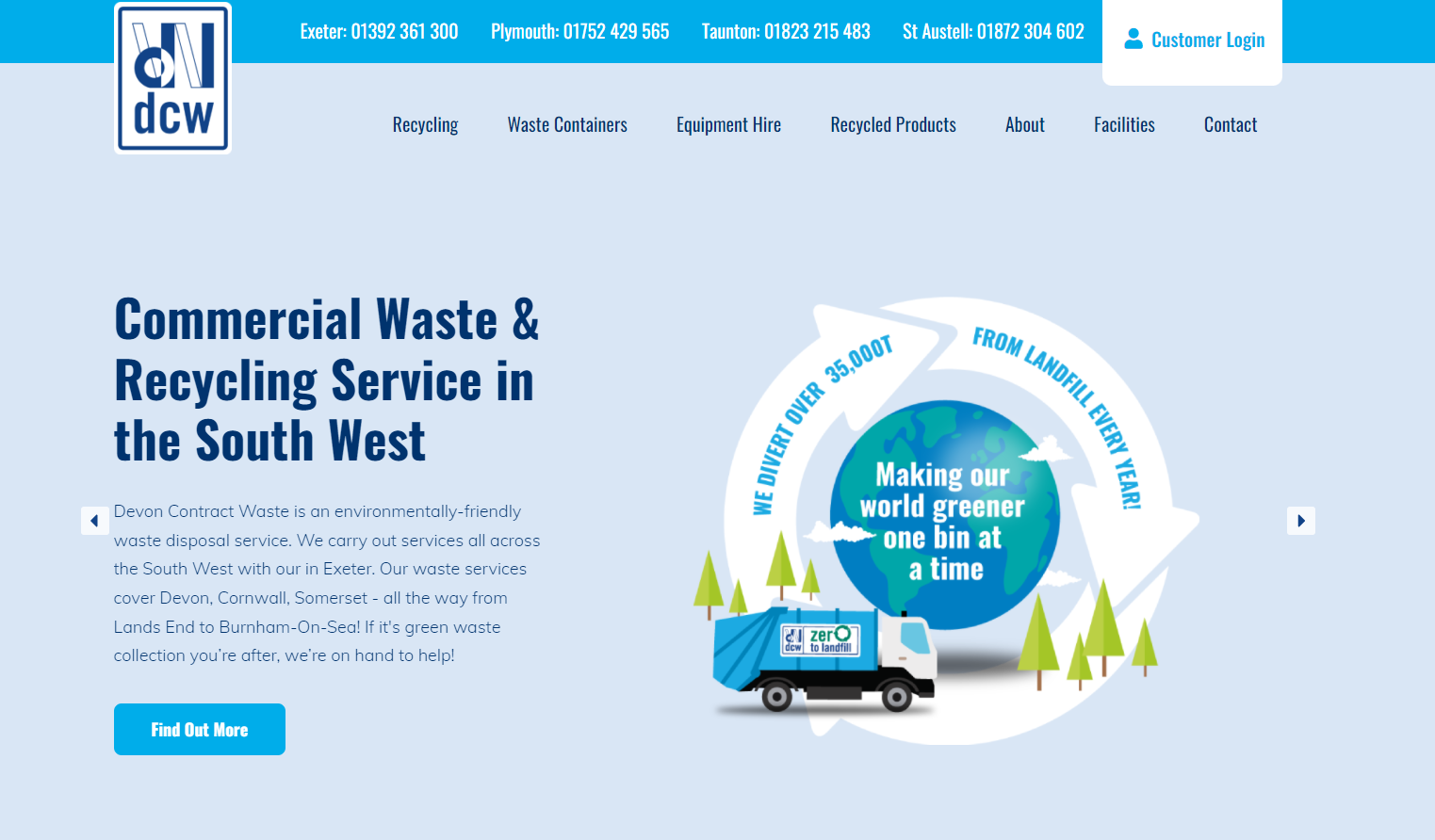 Devon Contract Waste Ltd Website