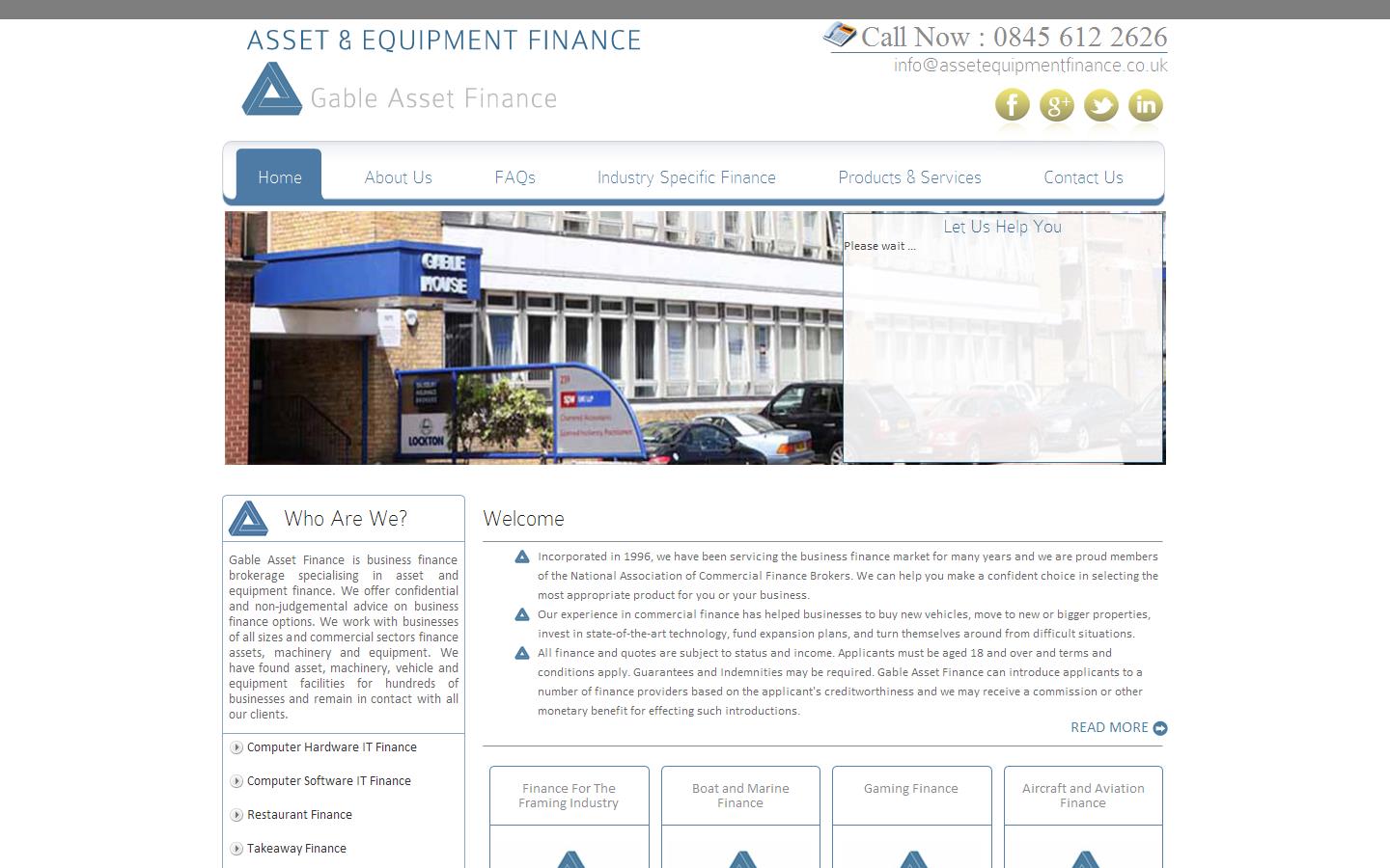 Gable Asset Finance Website