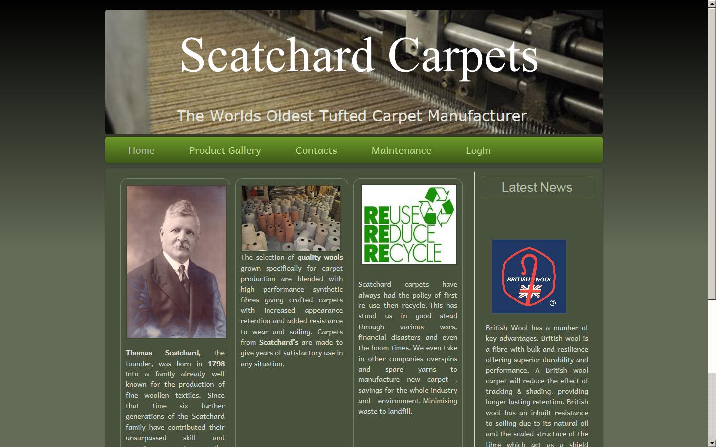 Thomas Scatchard & Sons Website