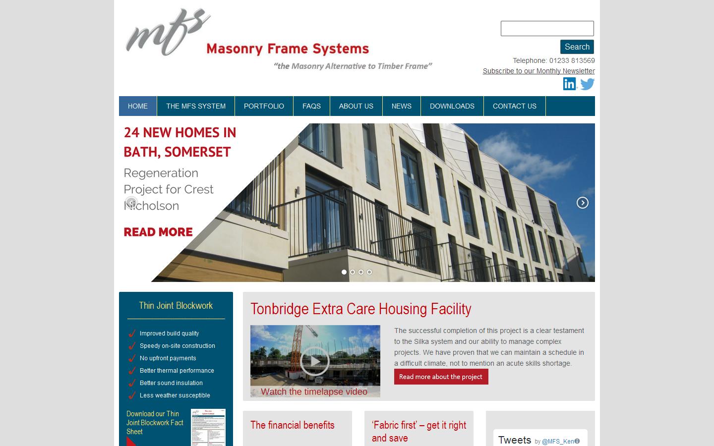 Masonry Frame Systems Ltd Website