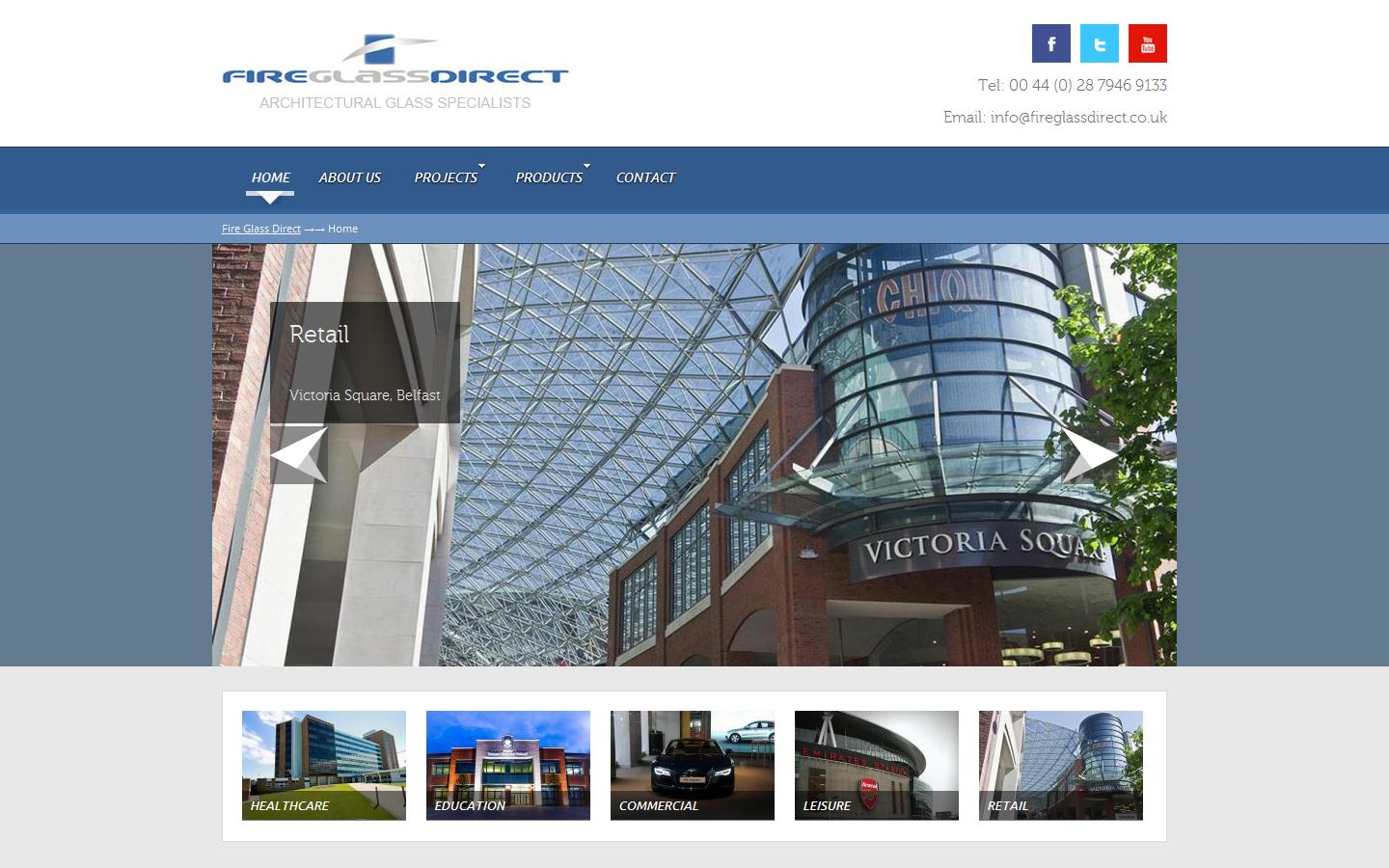 Fireglass Direct Ltd Website