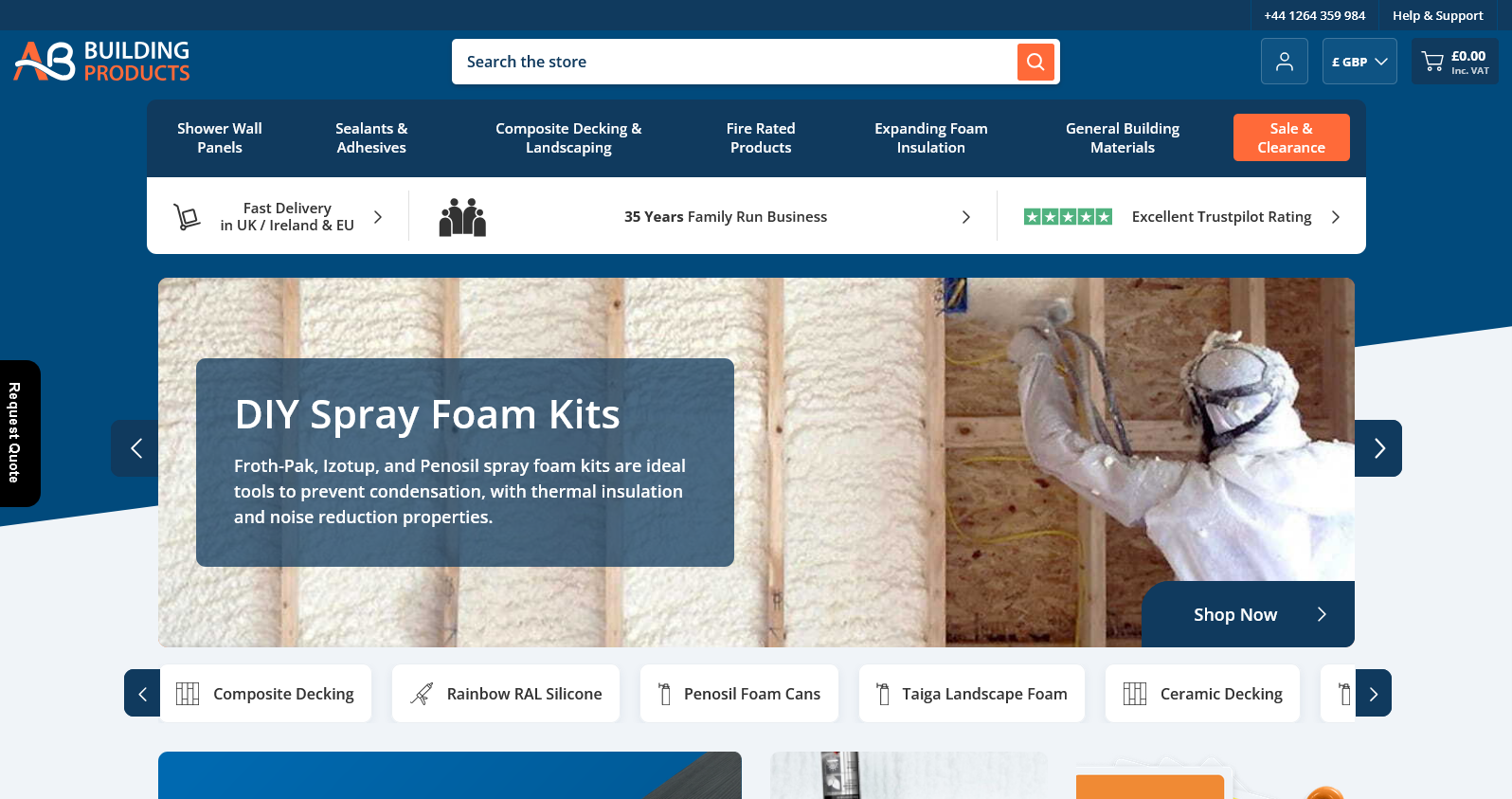 AB Building Products Ltd Website