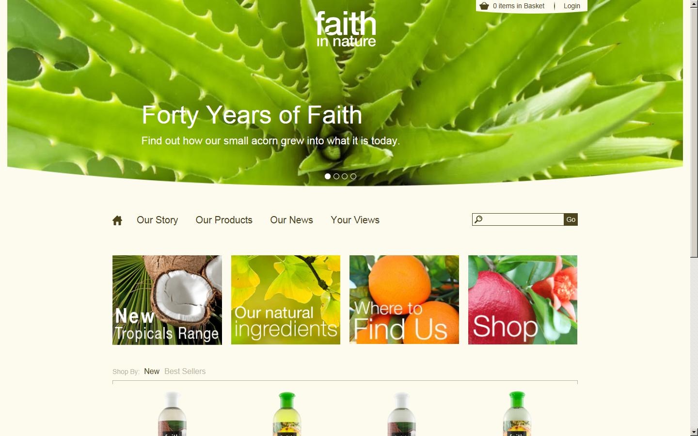 Faith Products Ltd Website