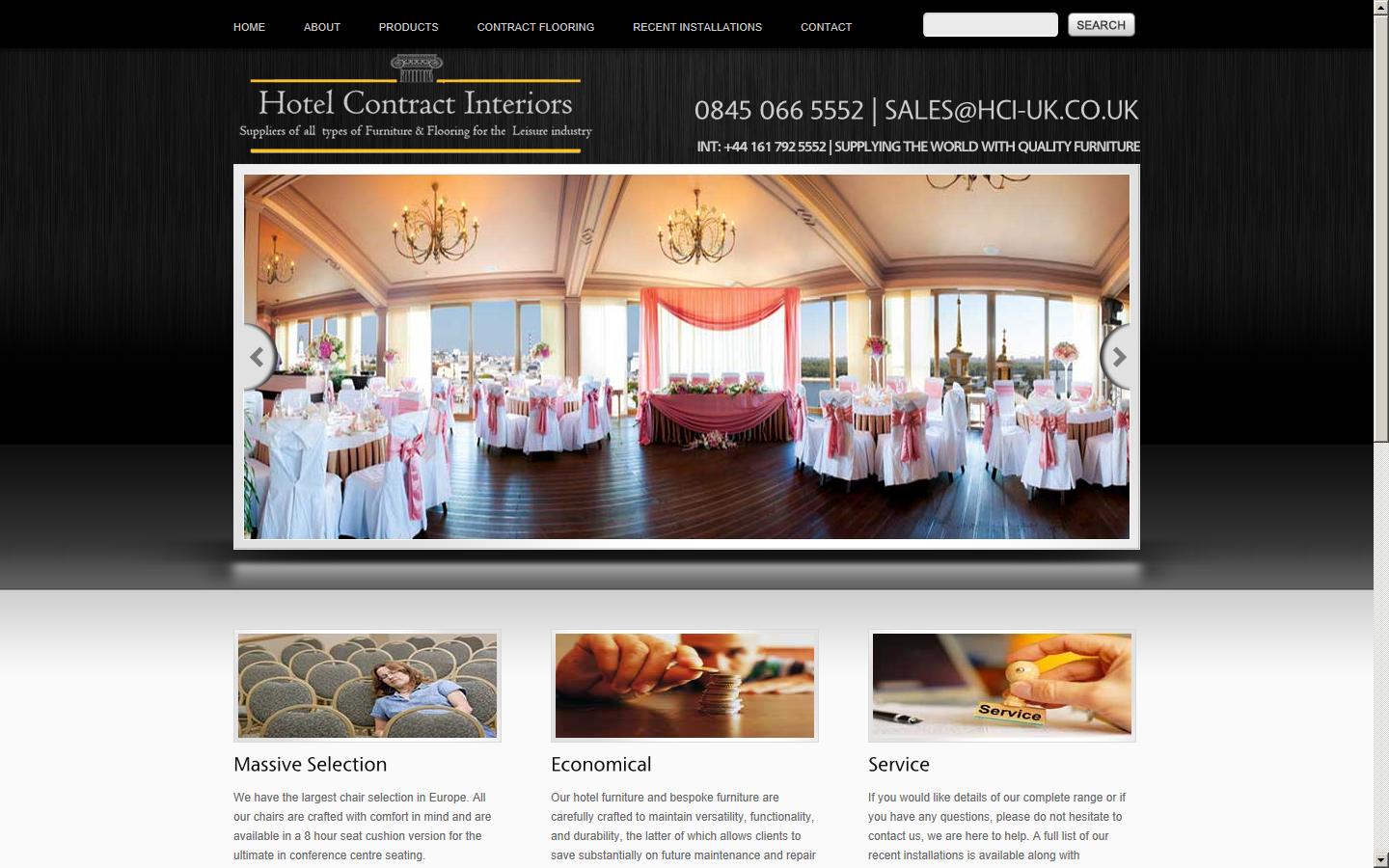 Hotel Contract Interiors Website