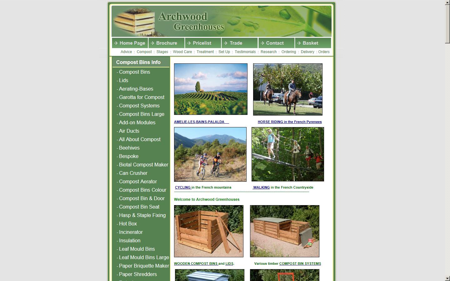 Archwood Greenhouses Website