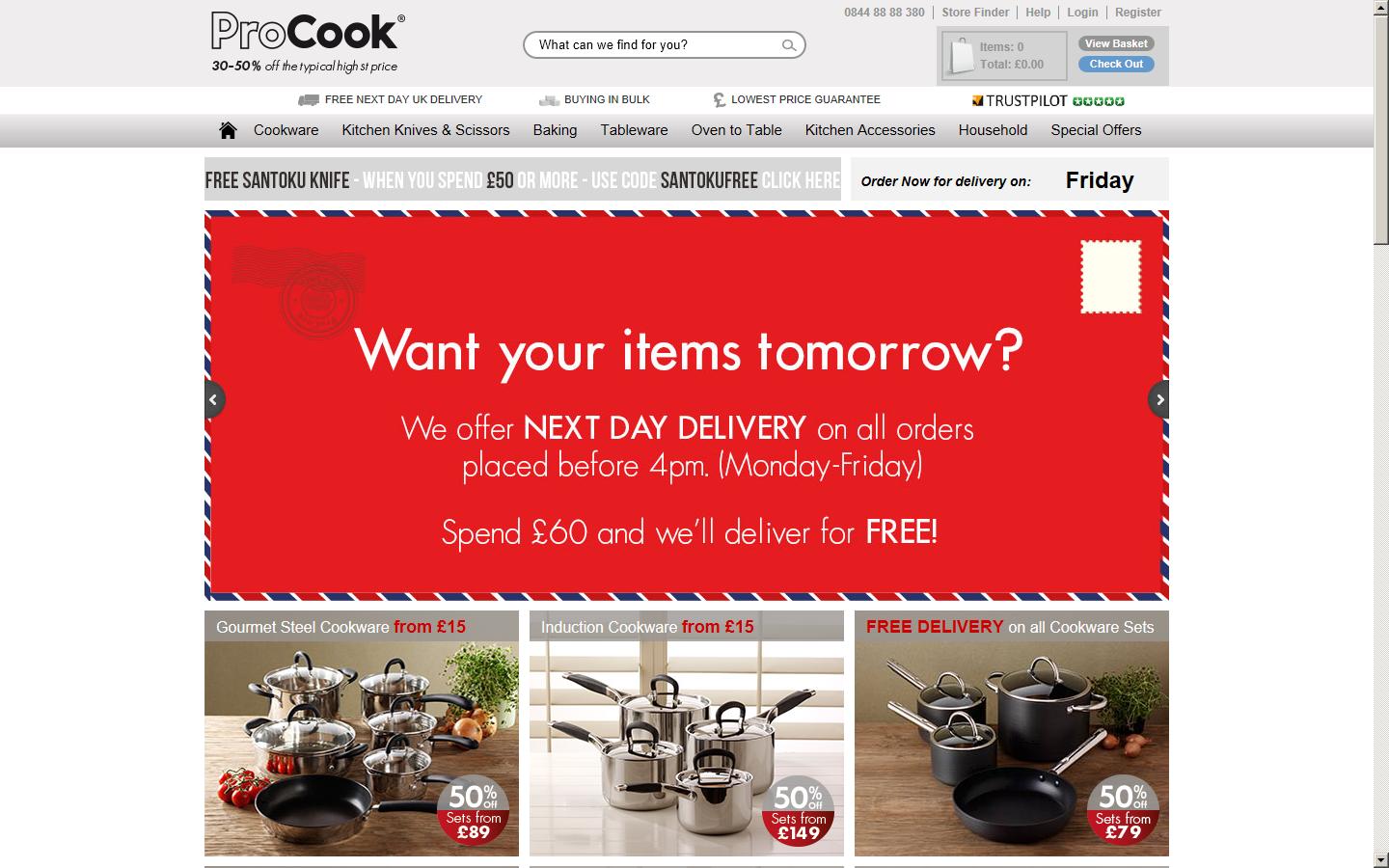 ProCook Cookware Website