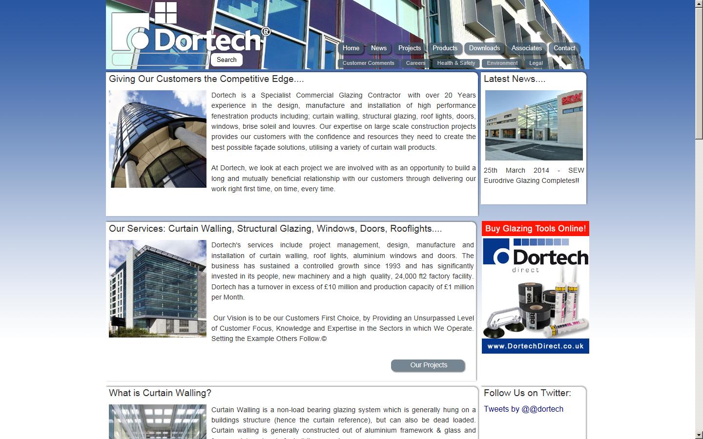 Dortech Architectural Systems Ltd Website