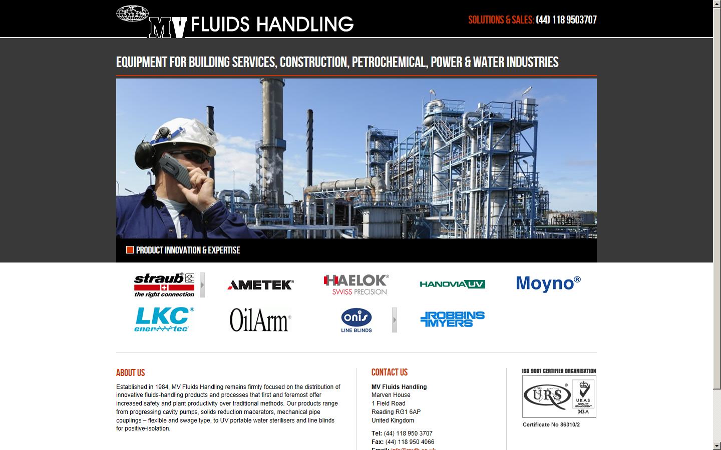 MV Fluids Handling Website