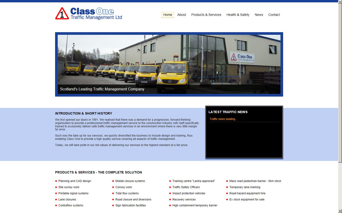Class One Traffic Management Ltd.  Website
