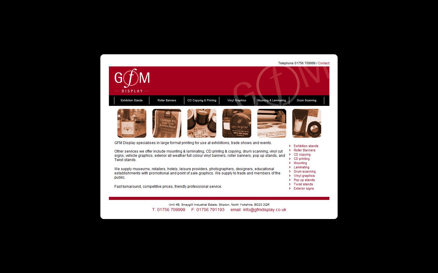 GFM Display Website