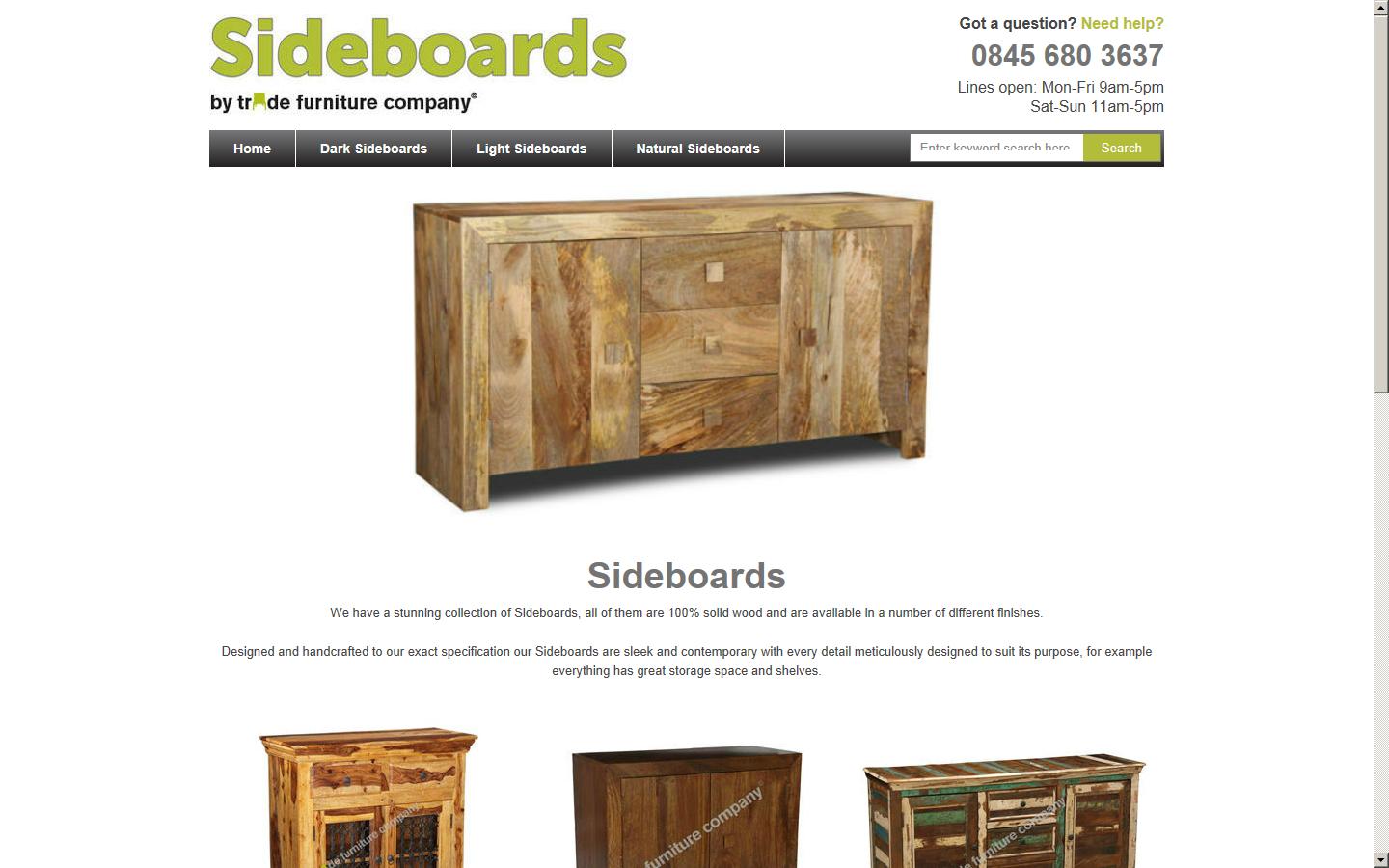 Trade Furniture Company Website