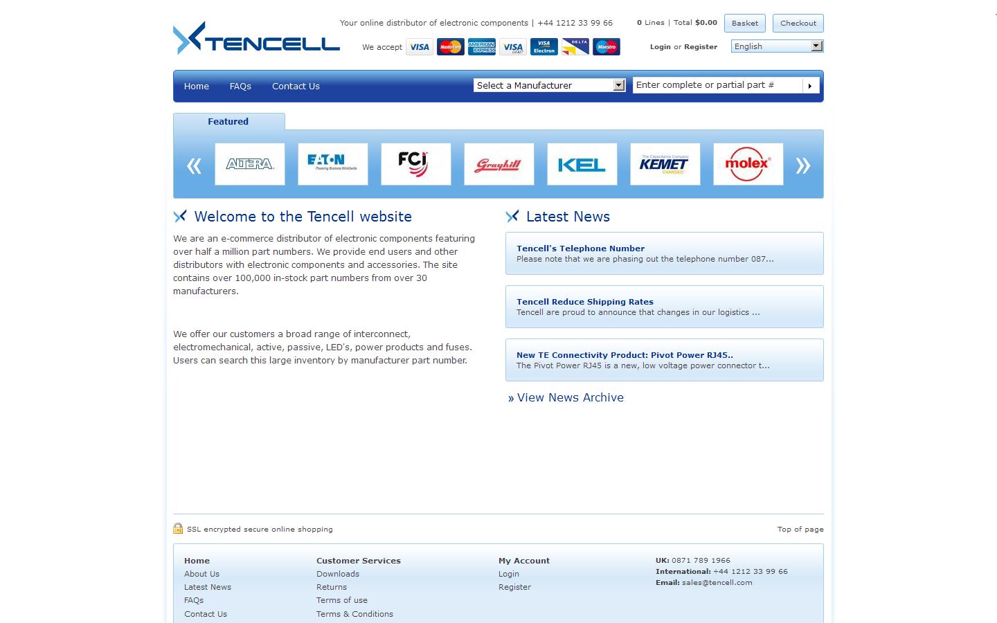 Tencell Limited Website