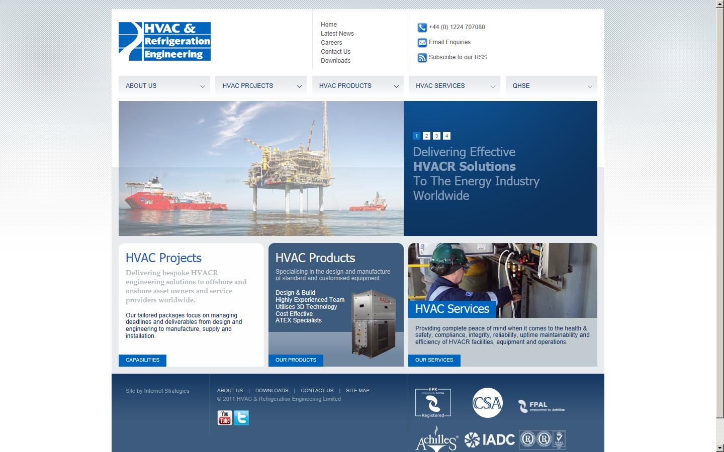 HVAC & Refrigeration Engineering Ltd Website