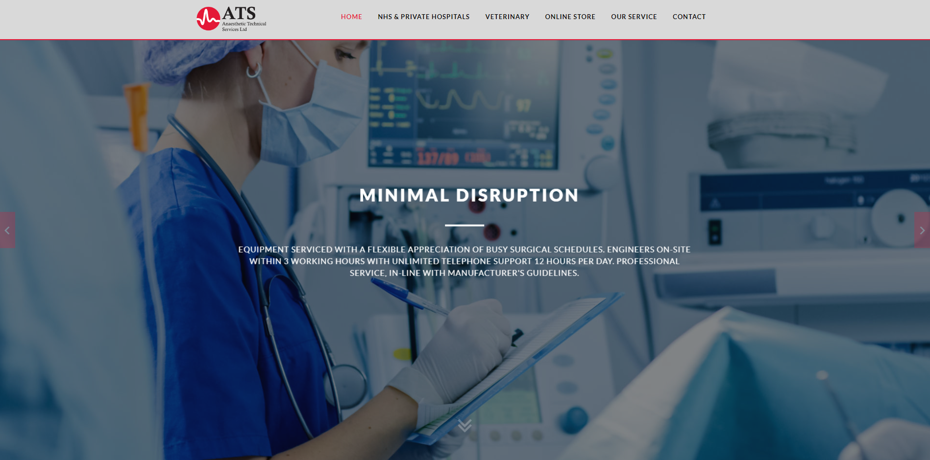 Anaesthetic Technical Services Ltd Website