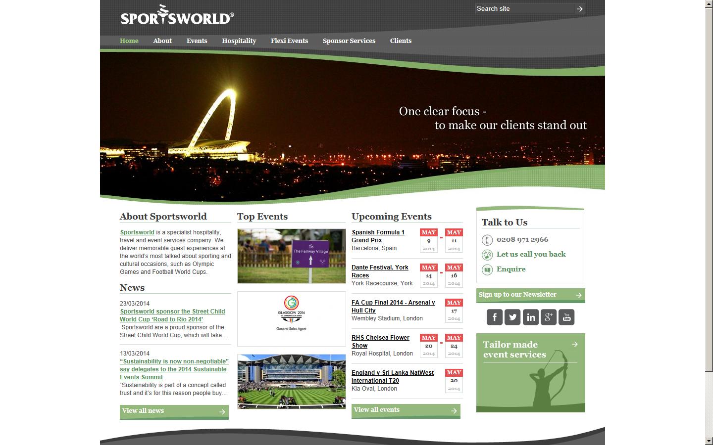 Sportsworld Website